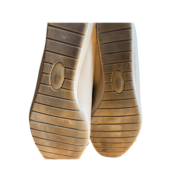 Anne Klein Womens Beige Cap Toe Slip-On Flats Size 9M - Picture 6 of 6